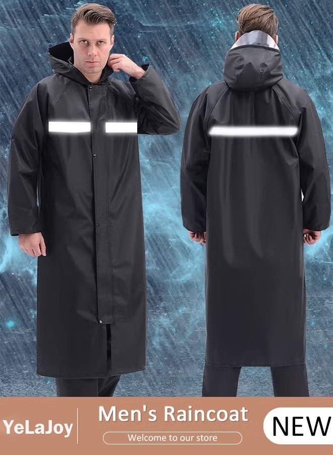 YelaJoy Rain Suit Jacket Raincoat Hooded Rain Poncho Lightweight Emergency Jacket Rainwear for Men and Women Outdoor All-Sport Waterproof Breathable Anti-storm,XXL - Image 1